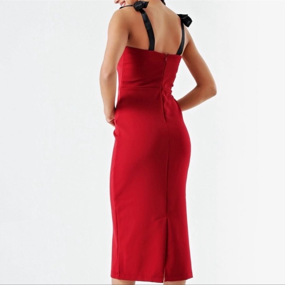 Lola red lovely midi dress - Picture 7 of 9